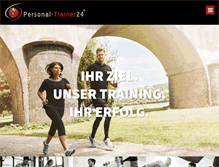 Tablet Screenshot of personal-trainer24.com